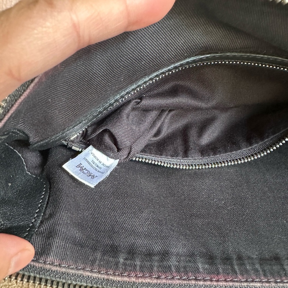 MCM Black Leather Crossbody Bag, Very Good Condition - Picture 11 of 12